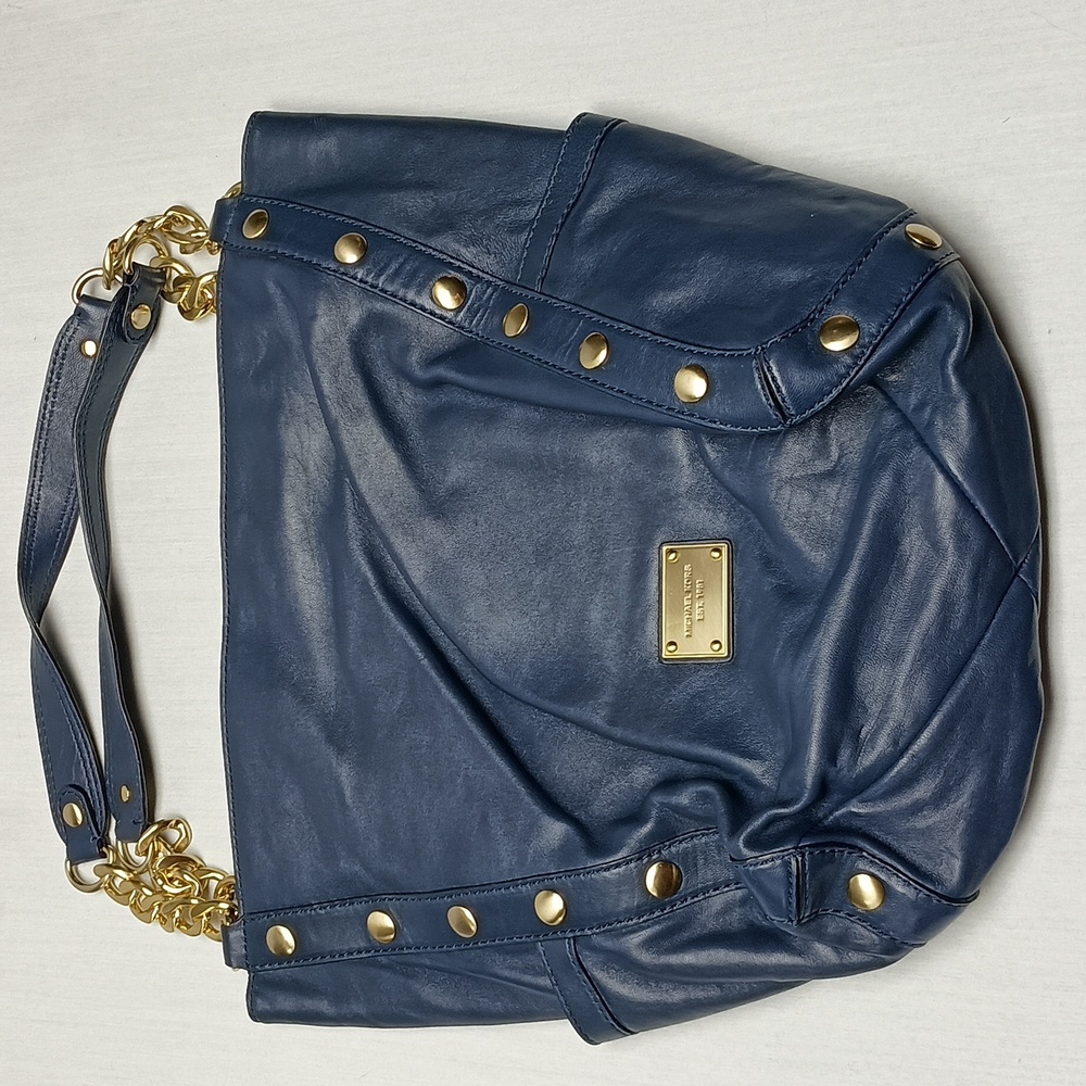 Michael Kors Delancey large Shoulder Tote Bag Navy